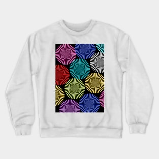 colourful circular design Crewneck Sweatshirt